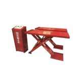 6,600 lb. (3.0t) Capacity Mini Mid Rise Pad Style Body Contact Scissor lift Raised Height 42” with adapters